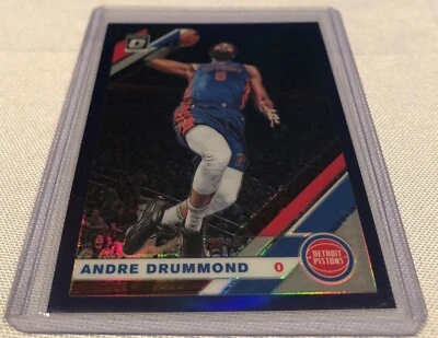 2019-20 Donruss Optic Basketball Andre Drummond Detroit Pistons Purple Prizm 146 - Image 1 of 3