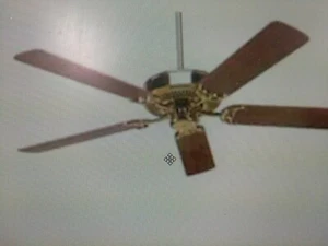 NICOR IND /52"/ CEILING/ FAN/chateau/81002/ polish brass/5 BLD/3 REV/(BR40W) - Picture 1 of 14