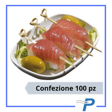 SPIEDI BAMBOO DECO 15 CM SPIEDINI LEGNI ALIMENTARE PER FINGER FOOD BUFFET 100 PZ