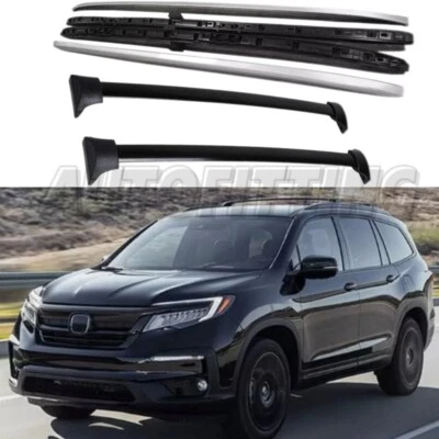 4PCS Roof Rail Cross Bars Fits For Honda Pilot 2016-2022 Luggage Bars crossbars - Image 1 of 4