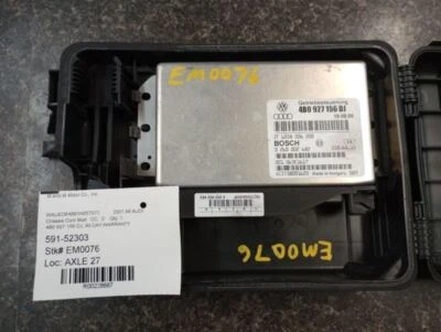 Módulo de control de transmisión Audi A6 2000-2002 AWD 2,7 L parte # 4B0 927 156 DJ Foto 1 de 4