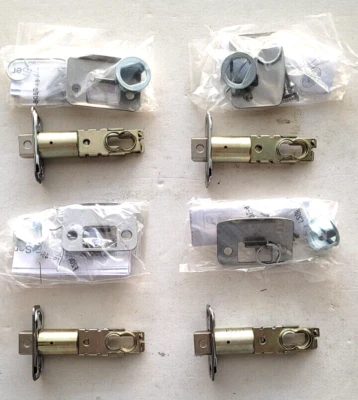 Lote de 4 Tornillos de Pestillo de Repuesto Schlage Placa de Golpe Cerradura de Puerta Níquel Satinado Foto 1 de 4