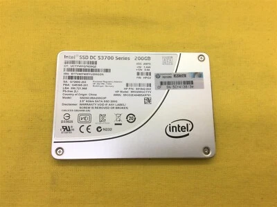 Intel DC S3700 200GB 6Gb/s 2.5INCH SATA SSD SSDSC2BA200G3P - Image 1 of 4