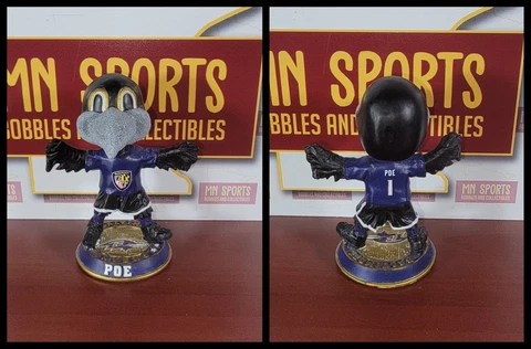 Poe Mascot Mini Bobblehead FOCO Baltimore Ravens Ultra Rare NFL Cover