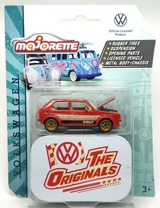 Majorette Volkswagen Golf GTI MK1 Red - Checkered Roof 1/52 (3") 264E in Package - Picture 1 of 5