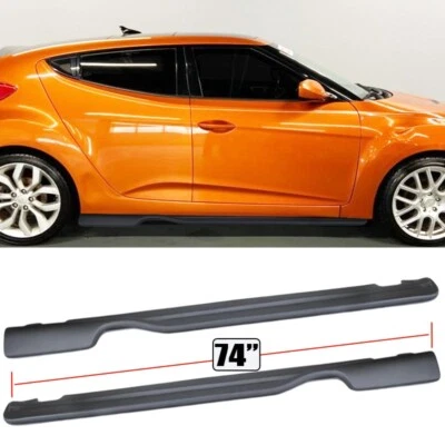 Kit de carrocería de 2 faldones laterales estilo RBY no turbo para Hyundai Veloster 2012-2016 2017 Foto 1 de 2