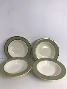 TAYLOR SMITH TAYLOR CLASSIC HERITAGE CELADON GREEN FRUIT BERRY BOWLS X4 - Picture 1 of 6