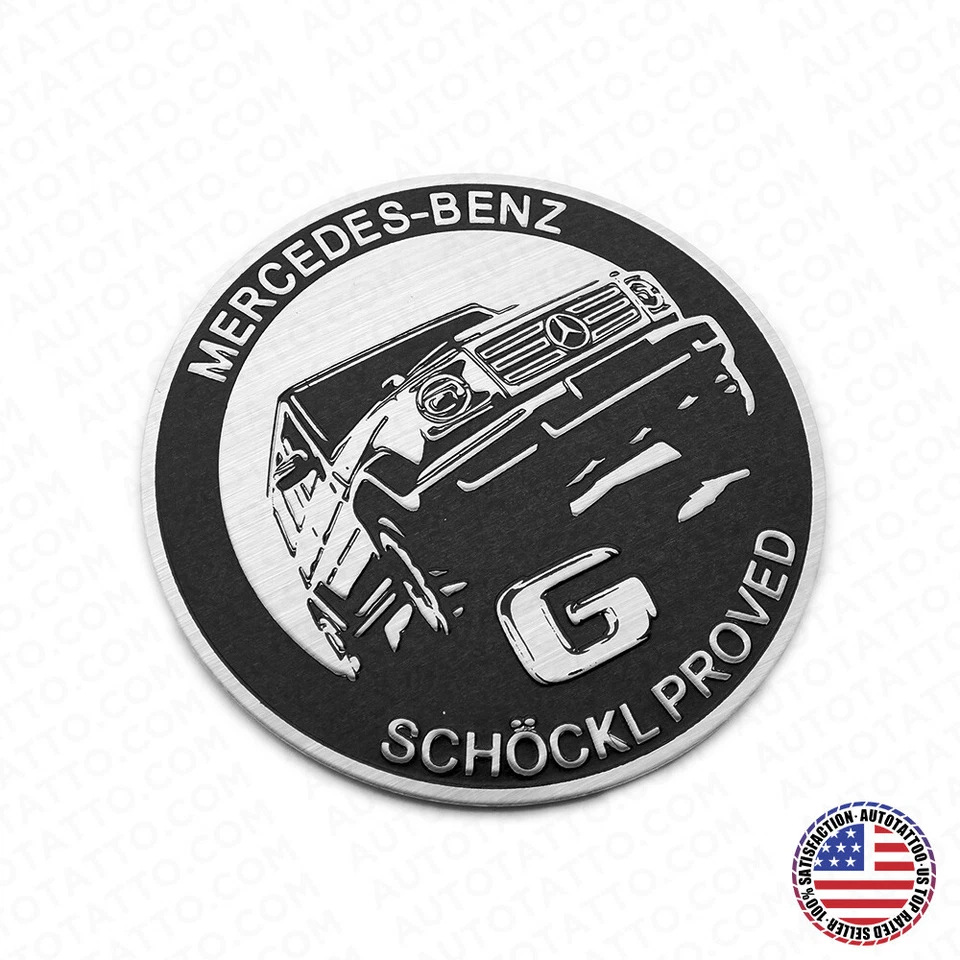Mercedes-Benz G Schockl Proved Door Jamb Emblem Logo Nameplate Badge Decorate  - Изображение 1 из 4