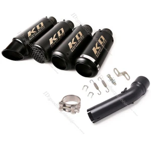 For Honda Rebel 300 500 2017-2023 Black Exhaust Pipe 51mm Muffler Silencers Tips - Foto 1 di 12