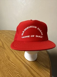 Vintage Trucker Cap. Old Dominion Farms. Snap-back. - Picture 1 of 8