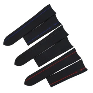 22mm Silicone Rubber Deployment Dive Watch Strap Band For Rado Hyperchrome  - Picture 1 of 4