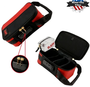 Bolsa de transporte para fumadores Dank Locker de papeles de liar crudos con bloqueo de combinación, ENVÍO RÁPIDO - Imagen 1 de 5