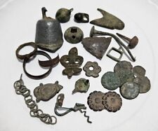 Ancient Roman Medieval Artifacts Coins Metal Detecting Finds Job Lot Relics Bell