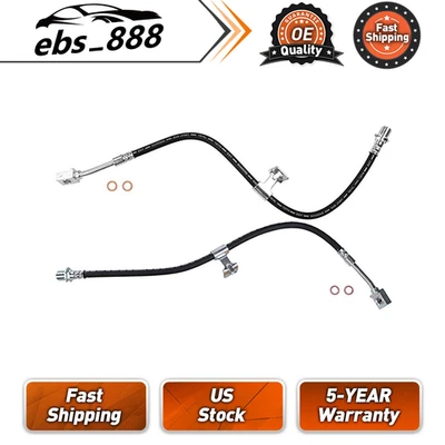 Fits Chevrolet C30 1979-1984 1985 1986 2pcs Sunsong Brake Hydraulic Hose Front - Imagem 1 de 2