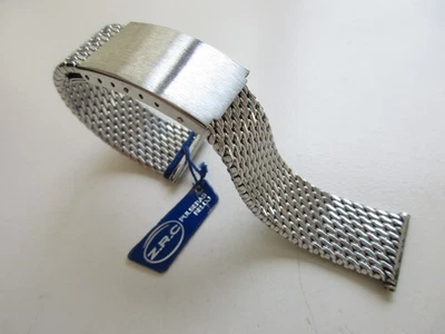 ZRC Malla Milanesa 20 MM Acero Inoxidable Años 70 Vintage Reloj Pulsera N.O.S. Foto 1 de 4