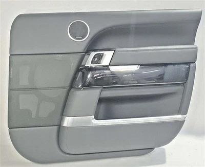 	Front Right Interior Door Trim Panel Black OEM 2017 Range Rover - Image 1 of 4