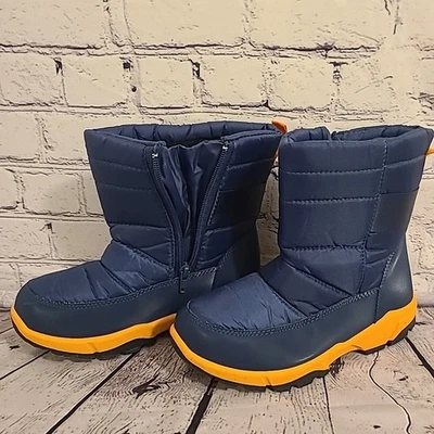 Botas Polo Sur Niño Talla 4 Azul Imitación Piel Cremallera Botas de Nieve. Foto 1 de 4