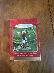 Christmas Ornament Barbie and Kelly On The Ice Hallmark Keepsake 2001 - Picture 1 of 5