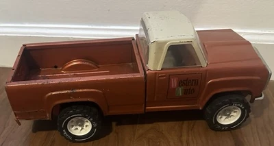 Vintage Tonka Dodge Pick Up Truck Western Auto Pressed Steel 14" Bronze 11062 - Image 1 of 4