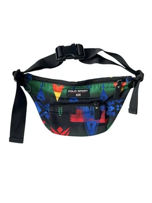 Polo Ralph Lauren Sport Crossbody Aztec Fanny Pack Waist Belt Zip Bag NWOT - Image 1 of 4