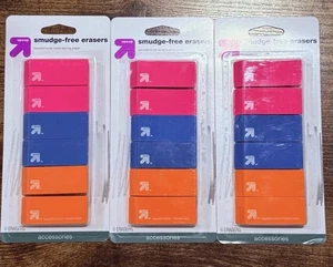 Erasers 6 Pack Pencil Erasers for Kids School Supplies Art - Picture 1 of 2