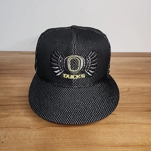 Nike True Oregon Ducks schwarz silber bestickt Flügel Logo Mütze Flex M/L Cap - Bild 1 von 6
