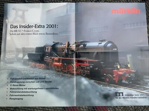 Märklin Poster, Faltposter, 4xDIN A 4,unbenutzt - Bild 1 von 2