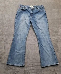 Arizona Jeans Womens 15 Blue Denim Jean Co Flared Leg 100% Cotton Vintage Mexico - Picture 1 of 15