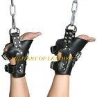 Genuine Leather Padded Bondage Suspension Ankle Cuffs, BDSM suspension Boot Cuff