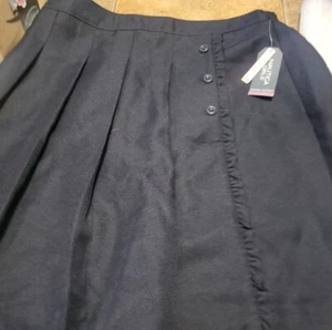 Nautica Girls' School Uniform Skirt, Navy Size 18.5 Plus NWTS - Picture 1 of 3
