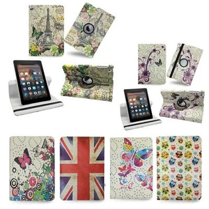 360° Rotating Leather Case Cover For Amazon Kindle Fire 7 2015 2017 2019 - Picture 1 of 5