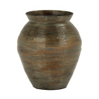 Tall Brown Bamboo Textured Wooden Floor Vase For Dried Plant Arangements Flowers