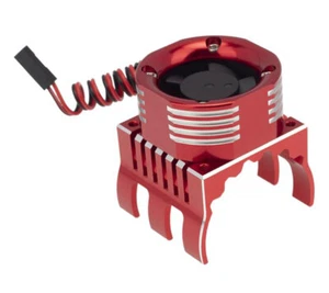 42mm Red Motor Heatsink with 30x30mm Cooling Fan w/ Color LED for 1/10 & 1/8 RC - Picture 1 of 1