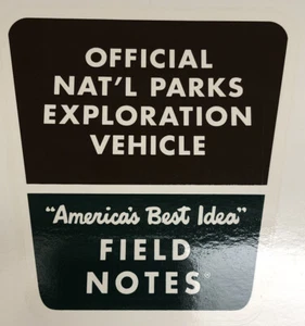 National Parks Water Transfer Decal Official Field Notes Sticker Brown Green - Picture 1 of 1