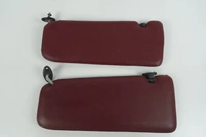 1988 BMW 325i 3 Series Convertible Burgundy Color Pair of Sun Visors OEM - Picture 1 of 6