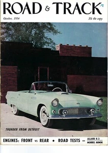 1955 Ford Thunderbird, 1954 Allard K-3, Morris, more in vintage Road & Track - Imagen 1 de 2