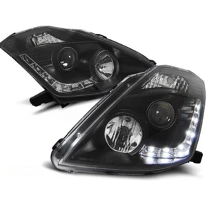 Scheinwerfer Tagfahrlicht Design LED schwarz passt für Nissan 350Z ab 2003-2005 - Afbeelding 1 van 1