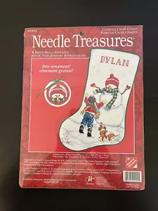 Needle Treasures - A Happy Hello & Christmas Pagent Stocking Cross Stitch Kit - Bild 1 von 2