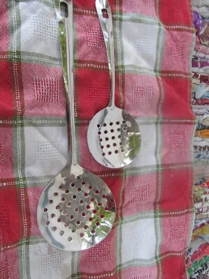 Chrome Plated Skimmer Strainer Set of 2 - Image 1 of 4