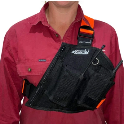 Right Hand Uhf/tracker With Pocket with a zip pig hunting hound hunting deer  - image 1 of 3