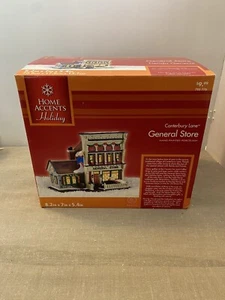Home Accents Holiday Canterbury Lane 8.2" GENERAL STORE - Christmas Village Used - Picture 1 of 8