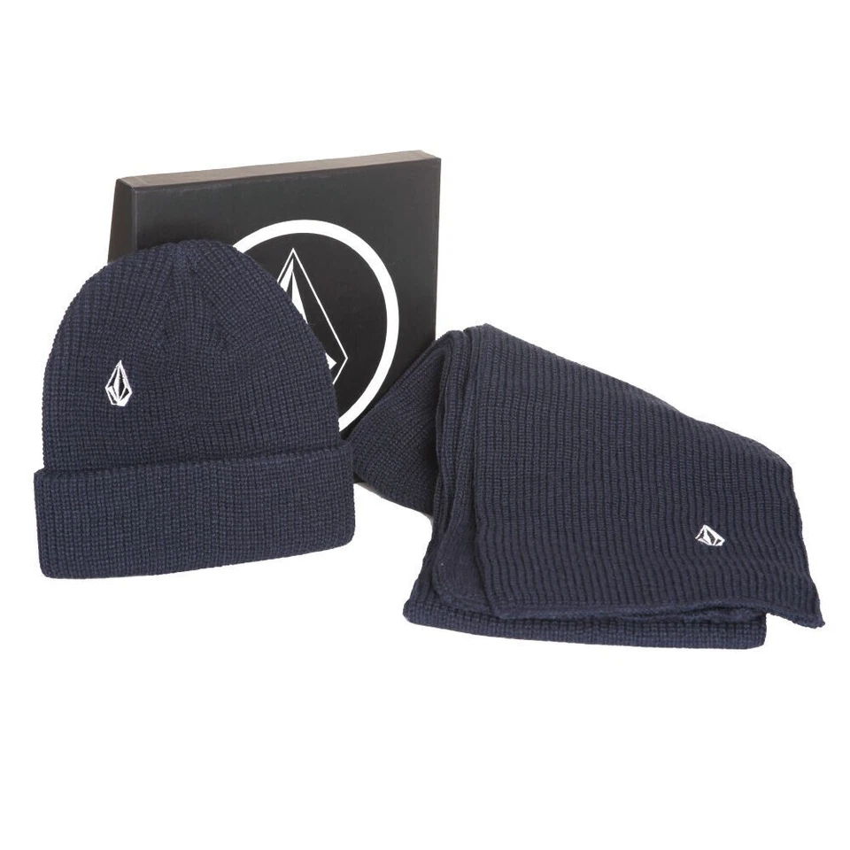 VOLCOM "Full Stone Gift Set" Cuffia + Sciarpa NEW Cappello IDEA REGALO Cap ERA - Imagen 1 de 1