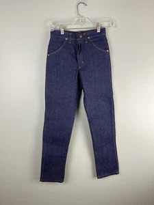 NWT Vintage Wrangler Sz 12 Youth Slim Fit Western Cut Denim Jeans Made in USA - Picture 1 of 7