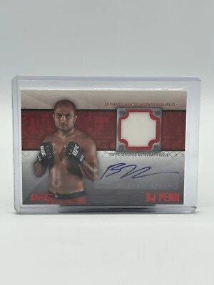 2011 Topps UFC Title Shot BJ Penn Fighter Relic AUTO Memorabilia SP 7/8 - Image 1 of 2