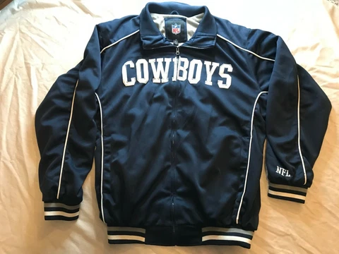 Dallas Cowbys NFL Blue Insulated Jacket Zip Mens Size Medium M G III Cover