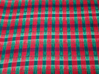 Christmas Plaid Print BTY The Kesslers for Concord Fabrics Red Green - Image 1 of 3