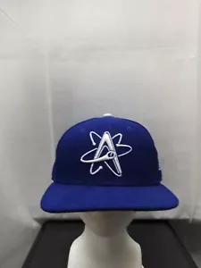 Game Used Albuquerque Isotopes Dodger blue New Era 59Fifty Miguel Olivo 7 1/8 - Picture 1 of 7