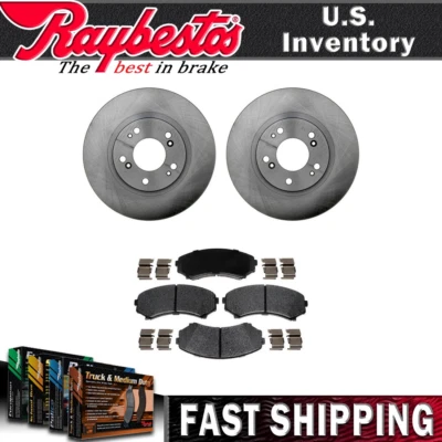 Rotores de freno delanteros y pastillas de freno de cerámica para Mitsubishi Endeavor 2004-2011 Foto 1 de 4