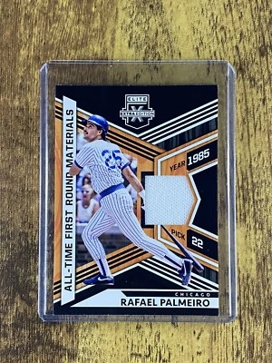 2021 Elite Extra Edition Rafael Palmeiro All Time First Round Materials Patch - Image 1 of 2