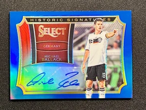 2015-16 Panini Select Michael Ballack Germany Historic Signature Blue #/99 - Picture 1 of 3